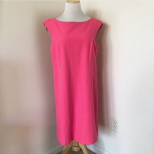 Kate Spade pink wool cap sleeved shift dress